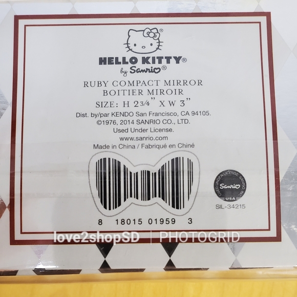 Hello Kitty Ruby Compact Mirror 40th Anniversary - Picture 8 of 8